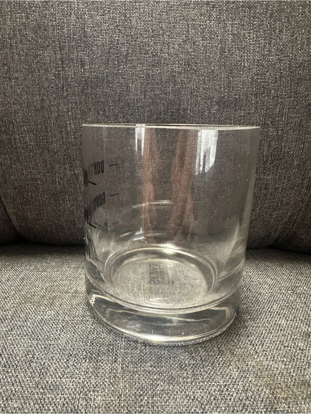 Two's Company Don’t Ask Double Old Fashion Glass